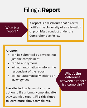 Chart describing the reporting process.