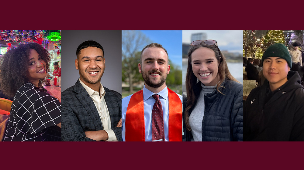 Marcelle Dupuy, Kamal Baker, Jack McNabb, Betsy Poehlman, and Travis Pham