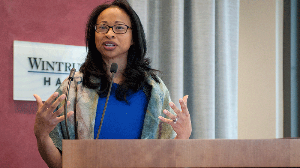 Woman Speaking at Leading for Good