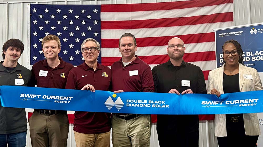 Loyola group at Double Black Diamond ribbon cutting