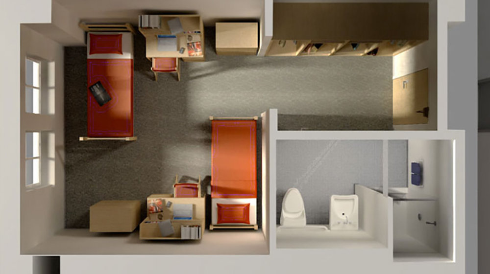 Private room layout