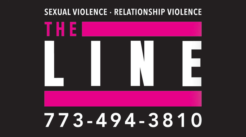 The line logo. Call (773) 494-3810