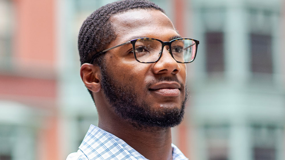 Cameron Anderson (AA ’22, BS ’24), graduate of Arrupe College of Loyola University Chicago